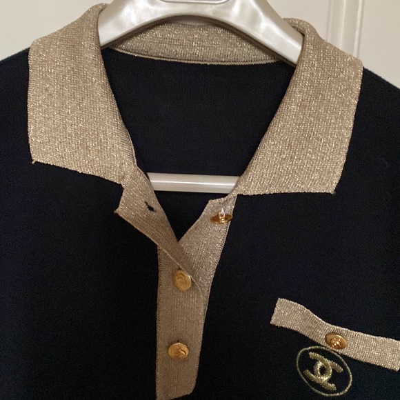 CHANEL SHORT SLEEVES SWEATER/TOP . - Picture 11 of 13
